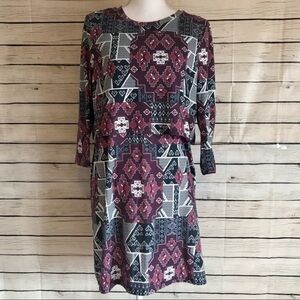 Topshop Geometric Tribal-Print Dress